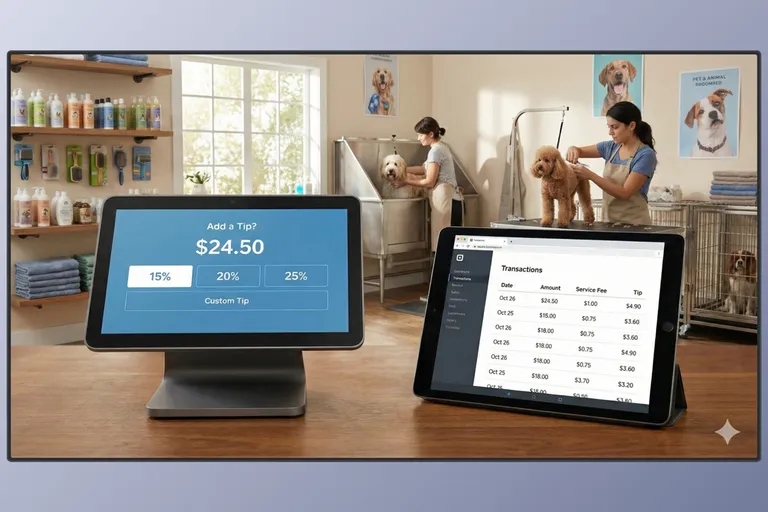 Square checkout in Packyard