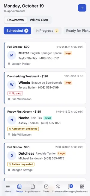 Today list on a phone